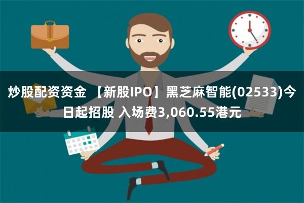 炒股配资资金 【新股IPO】黑芝麻智能(02533)今日起招股 入场费3,060.55港元