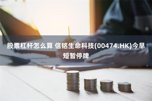 股票杠杆怎么算 信铭生命科技(00474.HK)今早短暂停牌