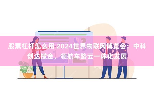 股票杠杆怎么用 2024世界物联网博览会：中科创达揽金，领航